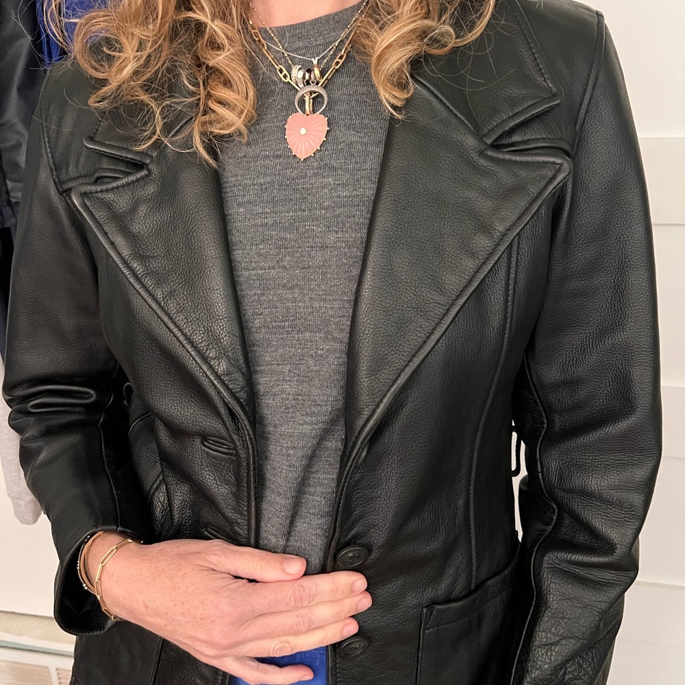 Vintage Leather Classic Black Jacket